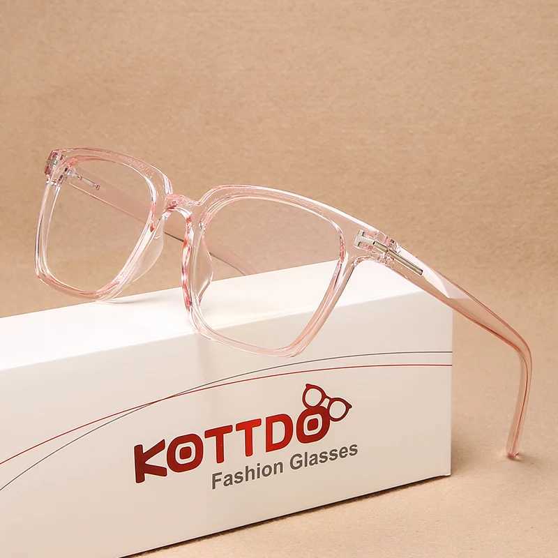KOTTDO Classic Anti-blue Light Computer Eye Glasses Frames for Men Vintage Square Plastic Glasses Frame Women 2022X241008