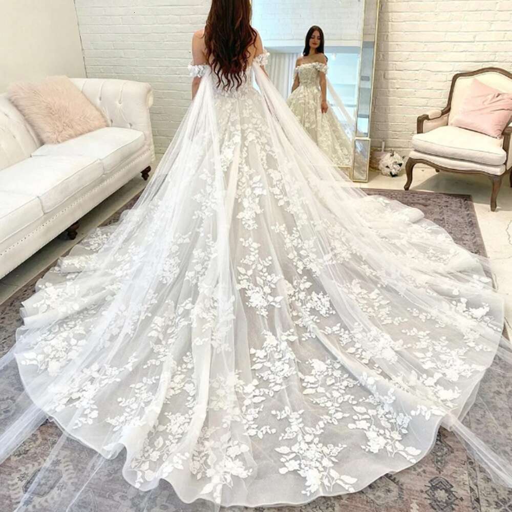 Exquisite Wedding Dress Vestidos De Novias 2024 Off Shoulder or Length Chapel Train Pure White Sweetheart Pretty