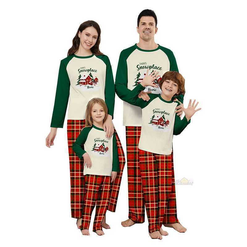 Christmas Match Family Pajama Set 2024 New Christmas Adult Mother Father Childrens Set Baby jumpsuit Pajama Family Appearance Pajama W241008