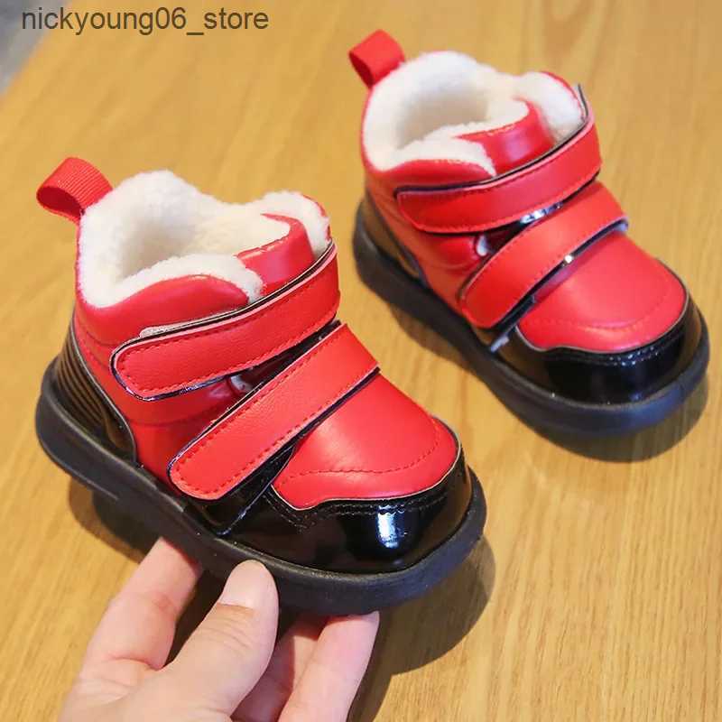 Boots Winter Kids Shoes for Boys Snow Boots Star Thicken Warm Children Girls Short Boots Baby Cotton Shoes L240910