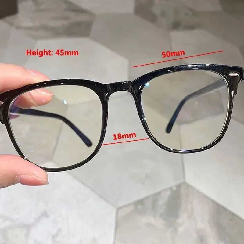 Men Women Finished Myopia Glasses Vintage Oval Frame Blue Light Blocking Eyeglasses Nearsighted Glasses Minus 0 To -6.0X241008