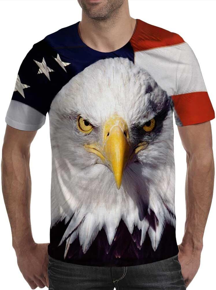 Mens T shirt 3D Print T-Shirts Funny Graphics Tees Crewneck Short Sleeve Tees for Mens Womens graphic tee Casual tops summer clothes Short sleeve cool
