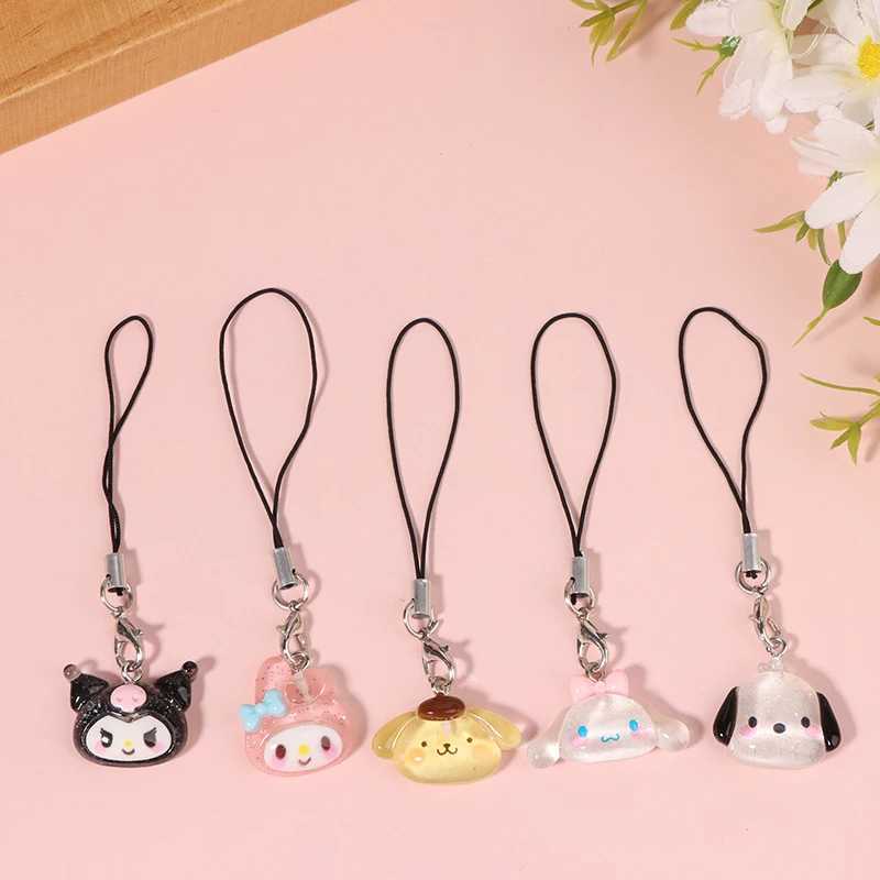 Kawaii Cartoon Anime Kuromi Mobile Phone Lanyard Melody Phone Straps Keychain Cute Bags Pendant For Girls GiftX241008