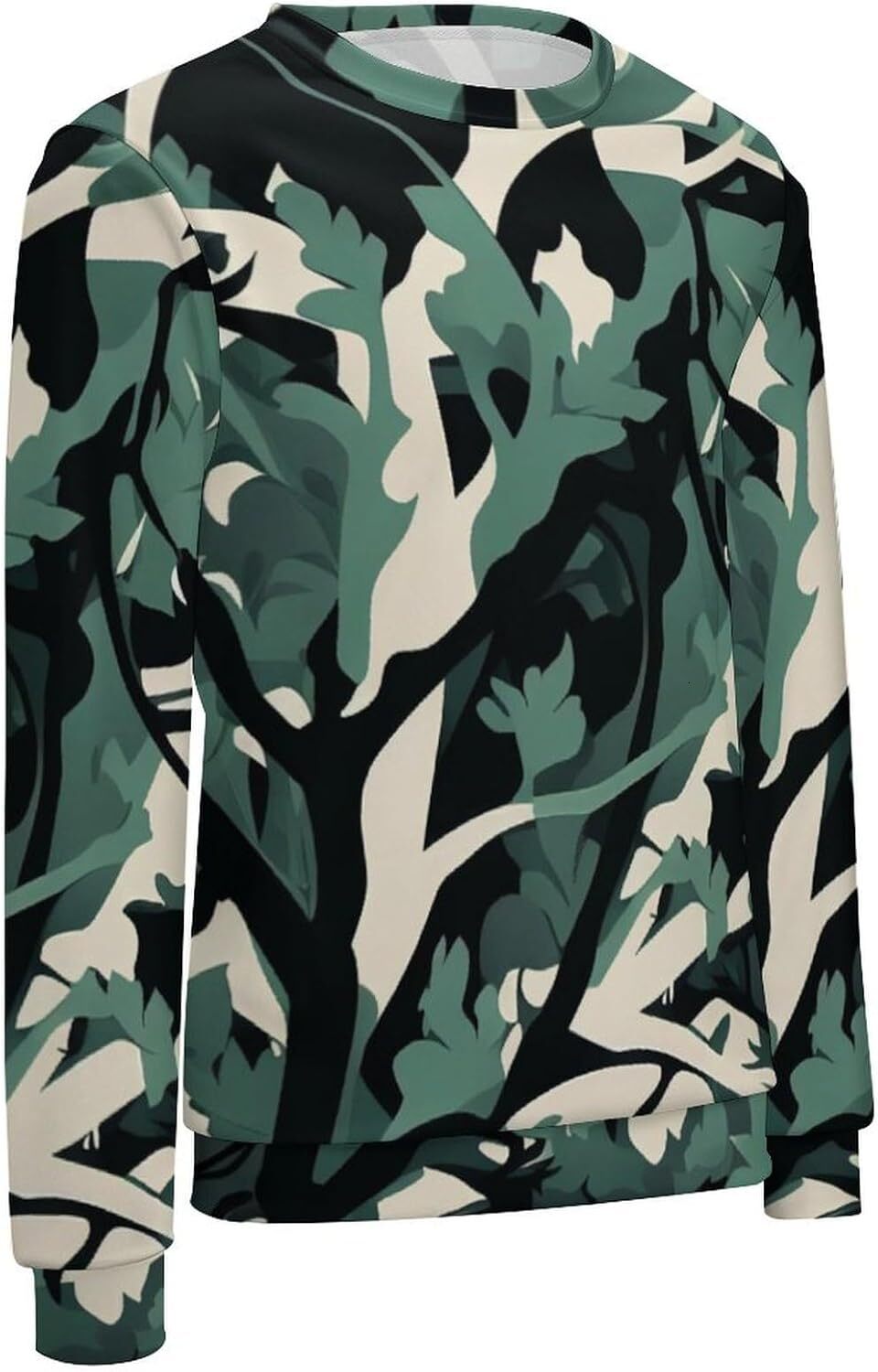 Long Sleeve Shirts for Men sweatshirt Men's Casual Streetwear Camo Long Sleeve Sweatshirt Crew Neck Pullover Activewear T shirt Tee Streetwear Ca