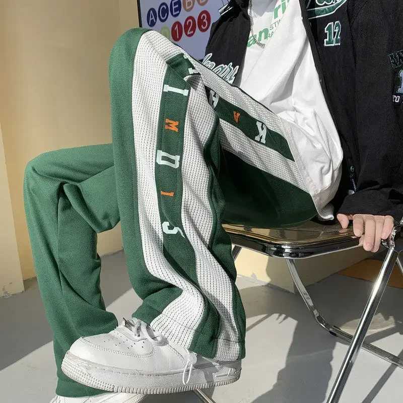 Mens Sweatpants Wide Leg Man Sweat Pants Hip-hop Trousers Straight Slacks Korean Style New Items In Summer Stylish Baggy Y2kX241008