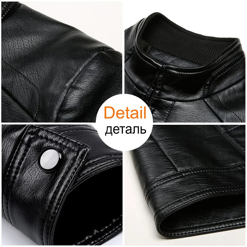 Mens Autumn Long Warm Leather Jacket Coat Men Winter Casual England Style Vintage Fashion Plus 4XL 240930