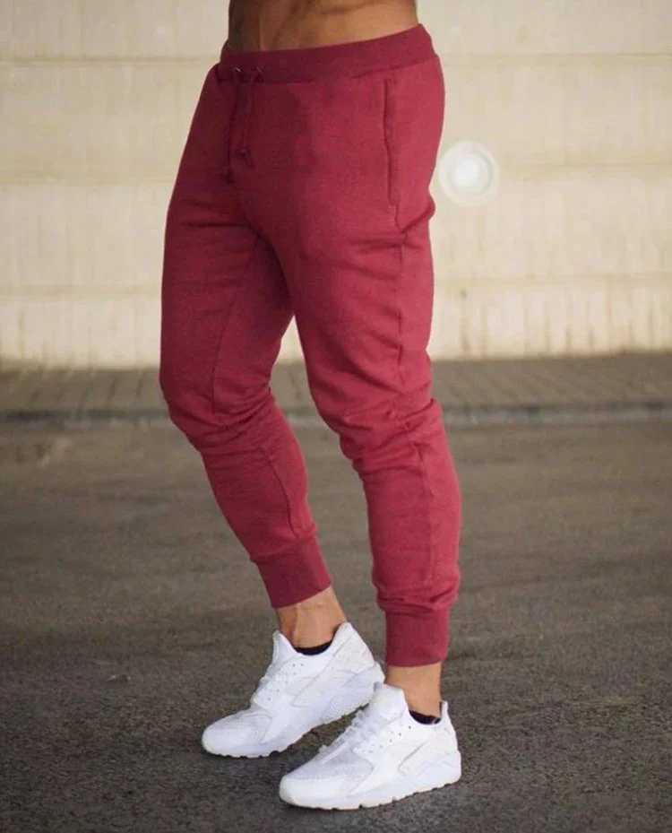 New Jogging Pants Men Sport Sweatpants Running Pants Men Joggers Cotton Trackpants Slim Fit Pants Bodybuilding TrouserX241008