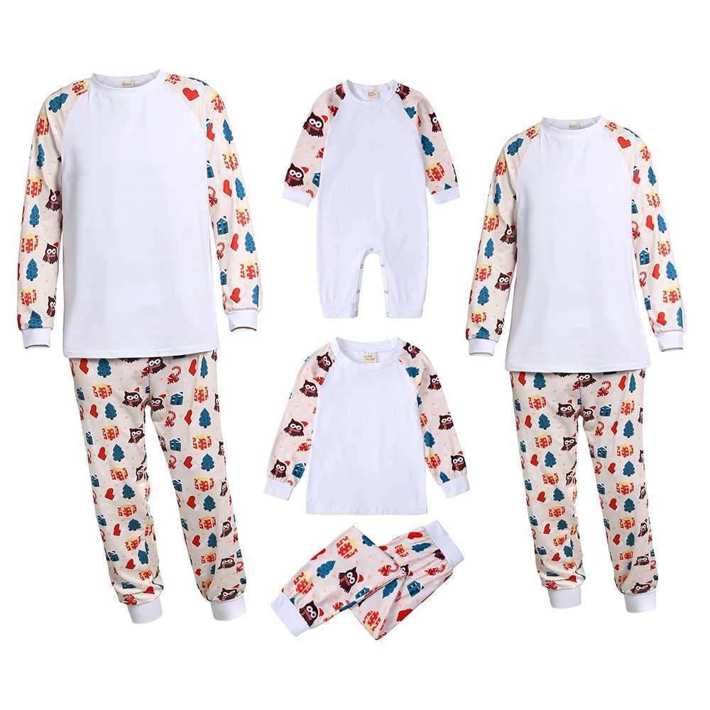 Match Family Pajama Set Christmas Pjs Father Mother Children Long Sleeve Deer and Snowflake Pajama Holiday Lounge Set W241008