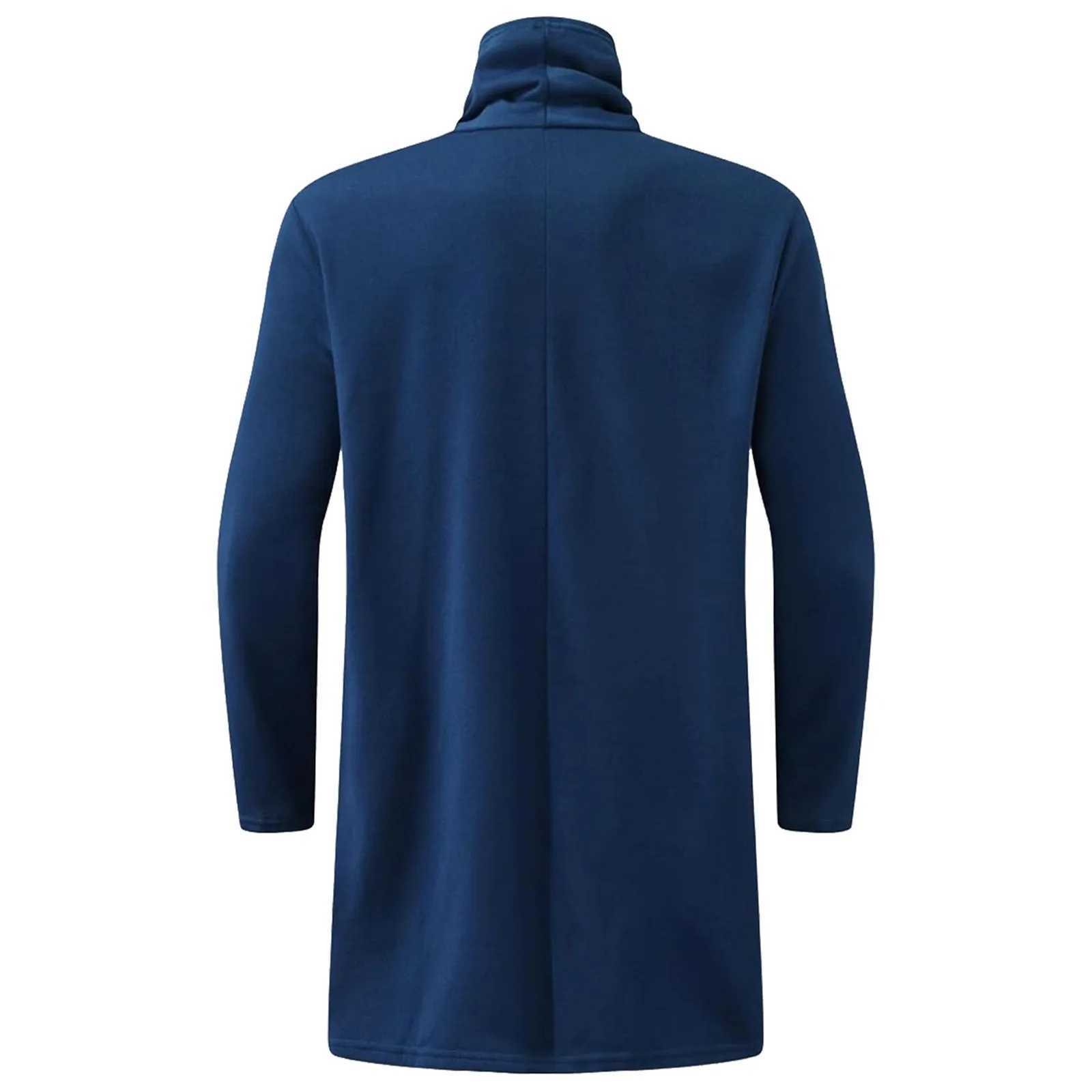Mens cape jacket street style high solid color long sleeved fashionable punk irregular windshield mens casual personalized jacket W241007