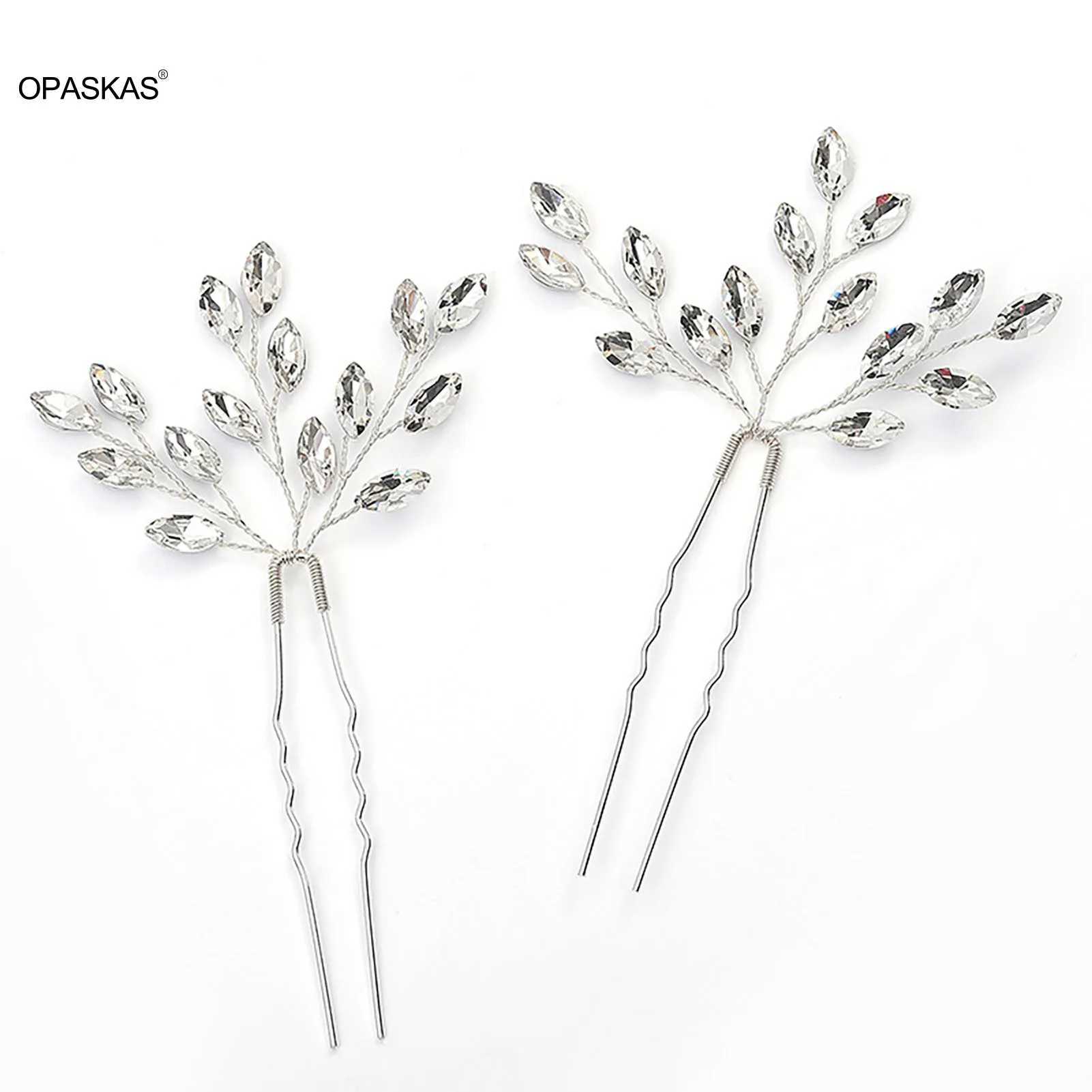 Silver Hair Wedding Hair Accessories U-shaped Crystal Hair Clip Fashion Bridal Ball Tiaras 2023 New Wedding Hair Jewelry W241007