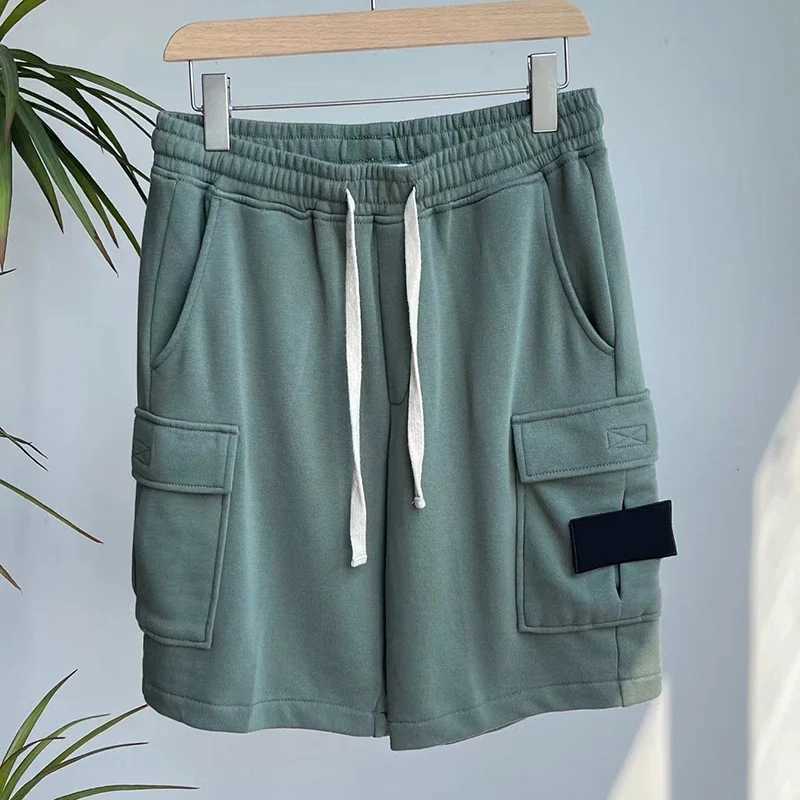 2023 New Spring Embroidered Knitted Shorts Mens Brushed Multi Pocket Loose Casual Shorts Casual Shorts Casual Cargo ShortsW240713