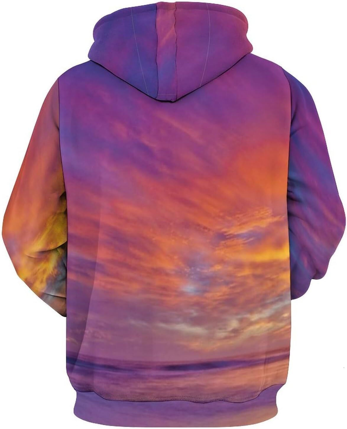 Hoodie for Mens Womens Mens Unisex Novelty Hoodies Yacht Sailing in the Sea at Sunset Distant Hills Seaside Sun Hooded Sweatshirt Graphic Hoodies swea