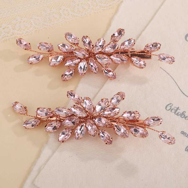 13 color bridal wedding hair clip womens hair piece rhinestone hair clip bridal hair accessory crystal head W241007