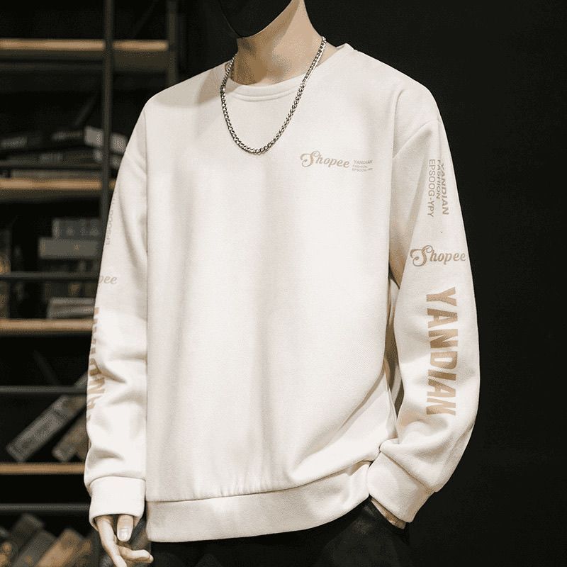 2024 New Designer Winter Suede Hoodie Men's Spring and Autumn Youth Fashion Loose American Casual Long Sleeve Versatile Top