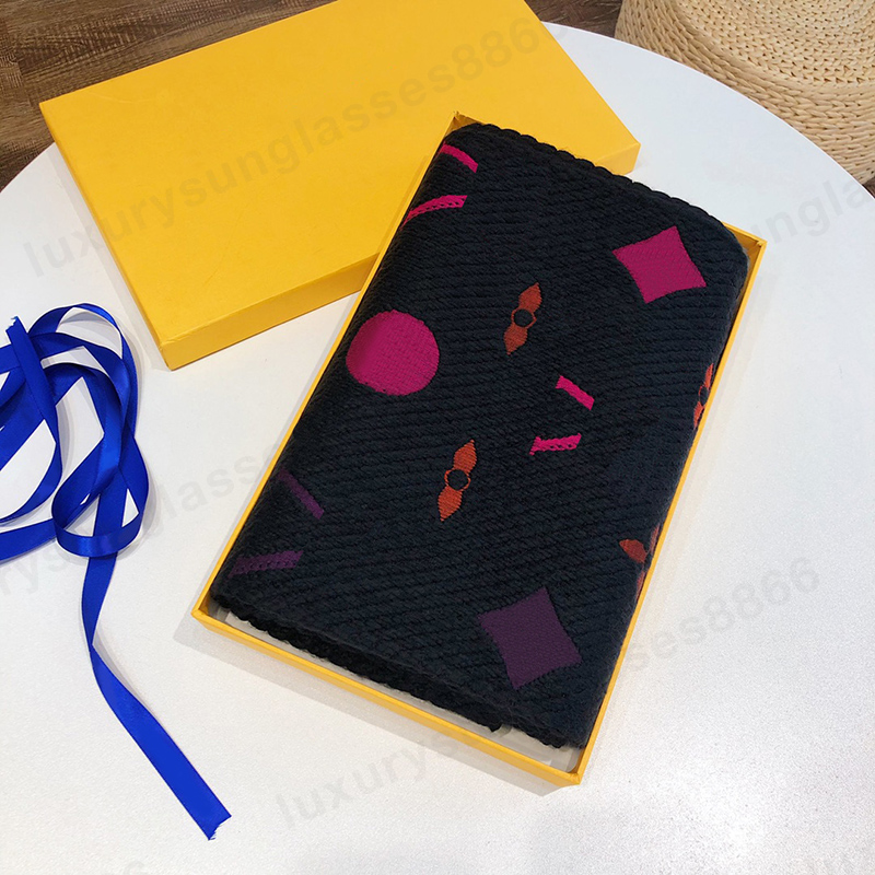 Designer Winter and women's men's Cashmere Length 175*30 Embroidered Alphabet scarf shawls in 15 colors with box a wo