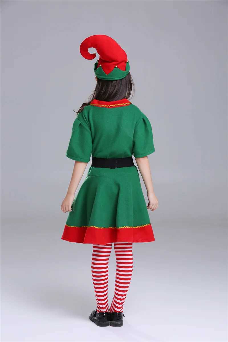 Christmas Elf Family Matching Outfits Boys Girls Role Playing Costume Santa Claus Clothing Kids Men Women Parent-Child ClothesXJ241008