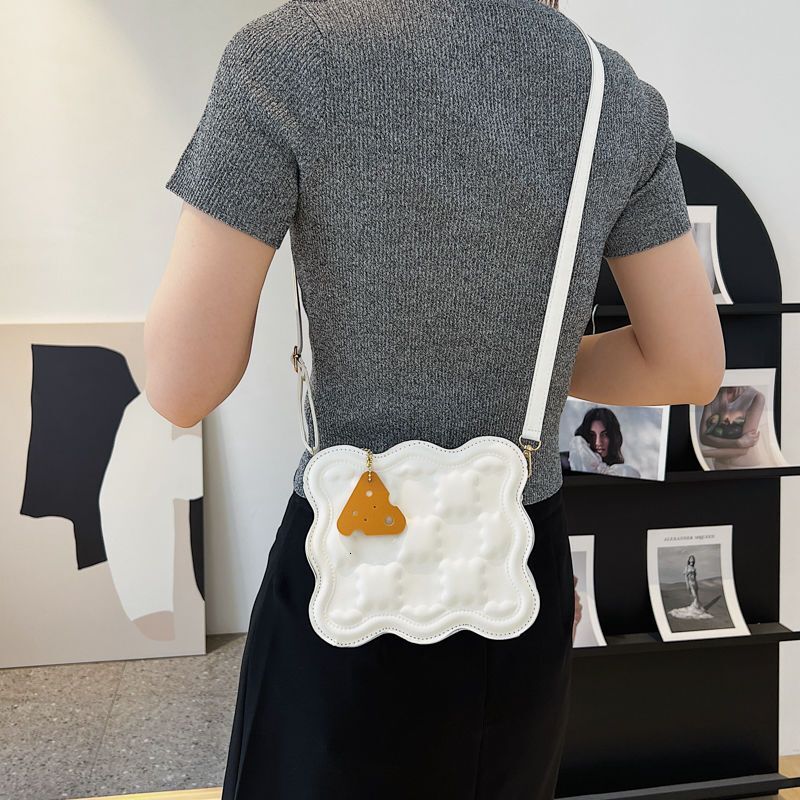 2024 New Designer Handbag, Women's Biscuit, Fashionable Handheld Small Square, Niche Multi functional Instagram Shoulder Bag, Crossbody Bag