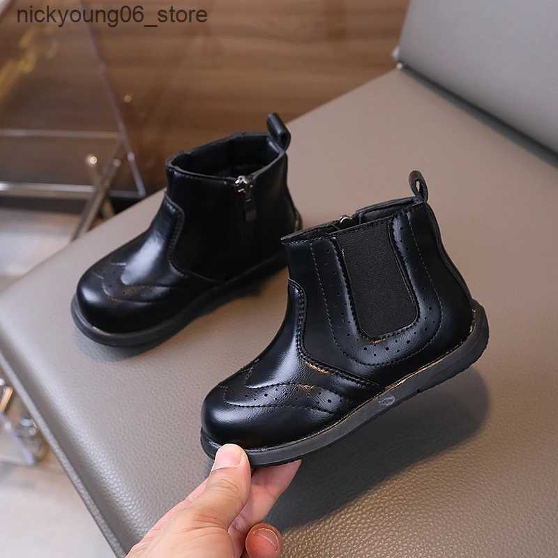 Boots Autumn Winter Baby Boys Girls Casual Boots British Style Children Short Boots Soft Sole Anti Slip Kids Outdoor Shoes Size 21-30 L240910