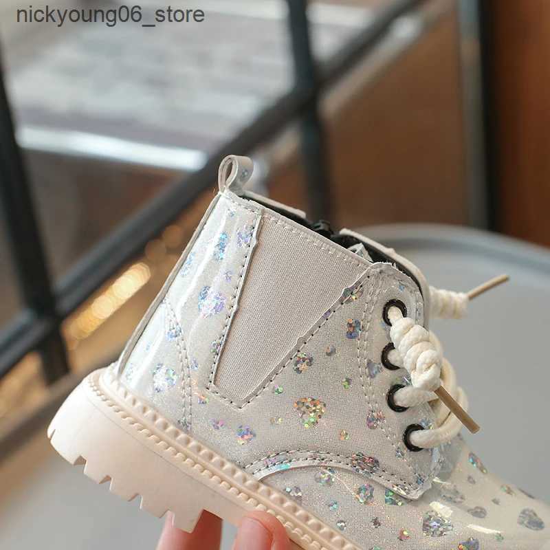 Boots Autumn Winter Baby Girls Casual Boots Infant Shoes British Style Outdoor Children Short Boots Anti-Slippery Kids Princess Shoes L240910