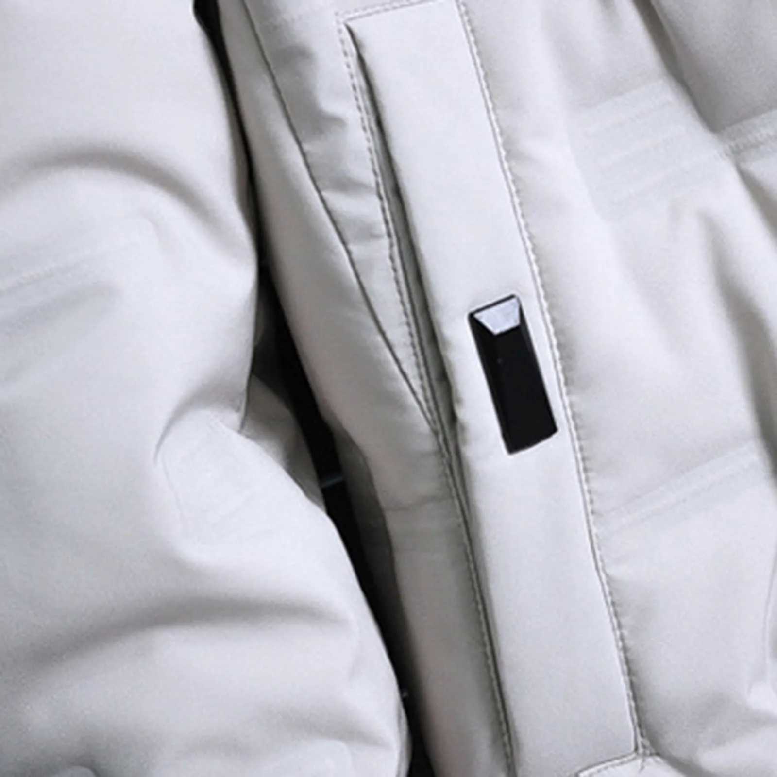 Thick Warm Padded Coat Male Hooded Warm Outwear Soild Padded Jacket Long-Sleeve Winter Thermal Coats For Mens XJ241008