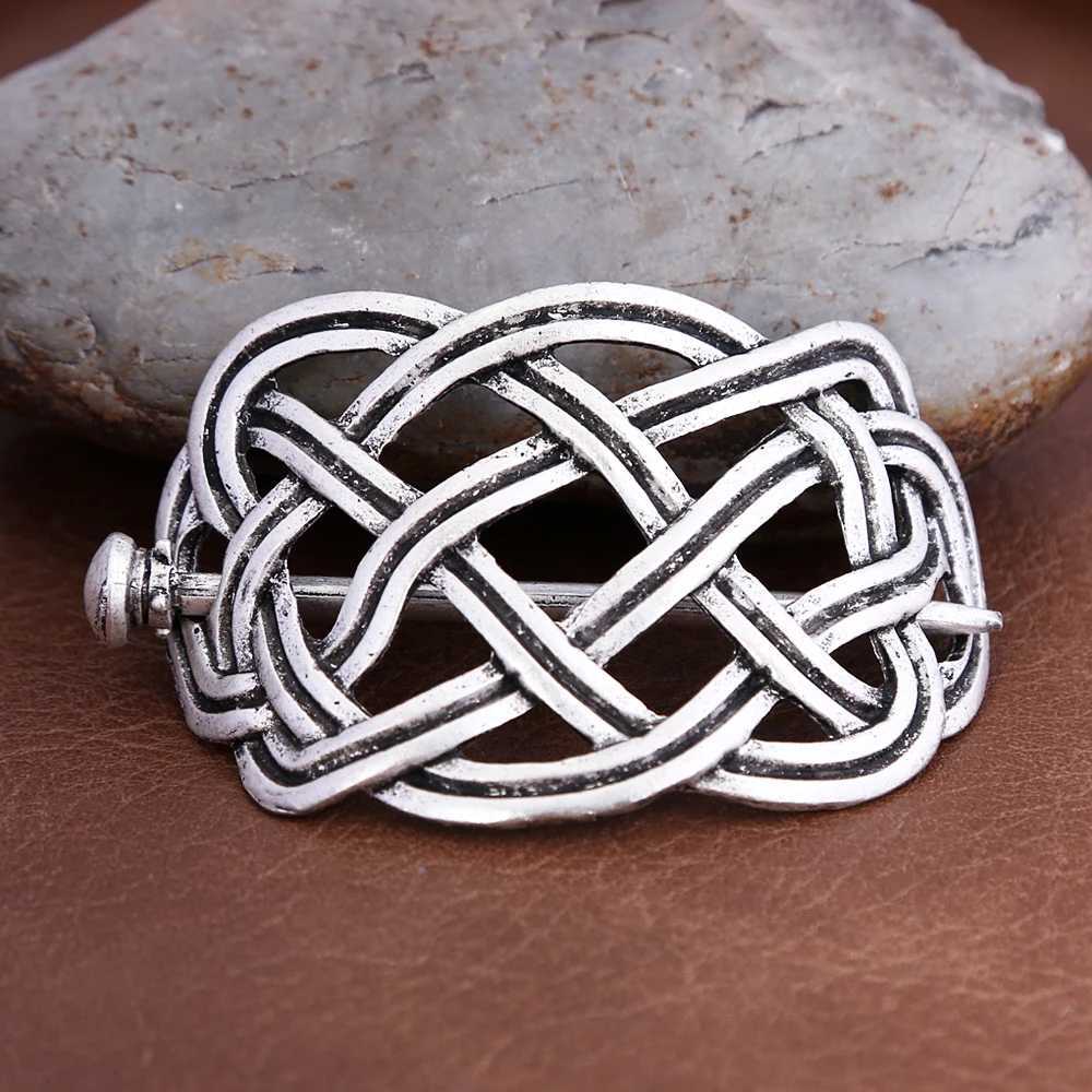 Classic Viking Celtic Knot Hair Womens Hair Slide Retro Silver Fashion Norwegian Medieval Jewelry Accessories Wholesale W241007