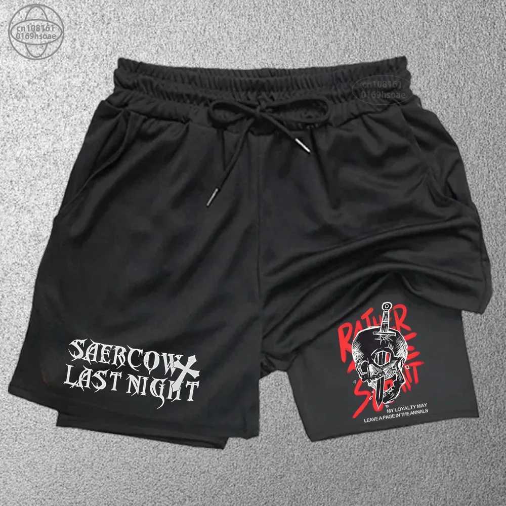 Summer casual outdoor sports shorts gym boxing bodybuilding training breathable double-layer shorts mens daily clothing S-2XLW240713