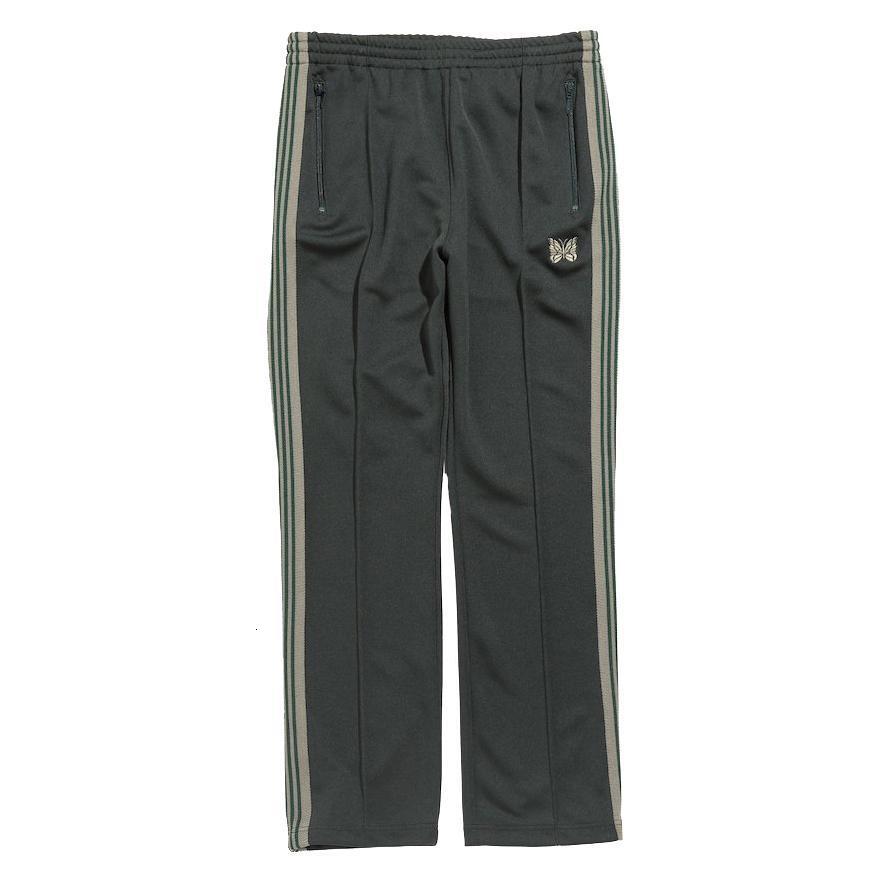 needles track butterfly pants trendy brand niche hanging loose fitting men's and women's straight tube sports casual long pants