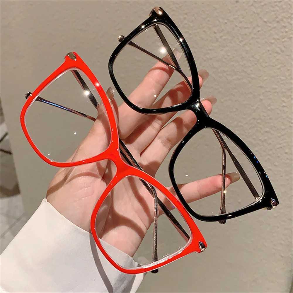Retro Cat Eye Metal Eyeglasses Frame Anti Blue Light Glasses Women Brand Designer Myopia Optical Glasses Computer GogglesEyewearX241008