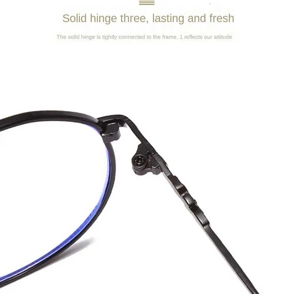 Classic Metal Square Eyeglasses Eye Protection Blue Ray Blocking Computer Goggles Portable Men Women Office Frame EyewearX241008