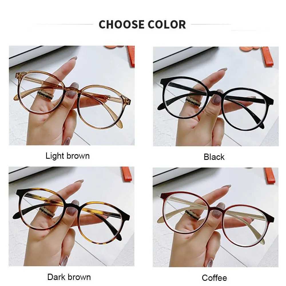 Fashion Myopia Glasses For Women Men Optical Spectacles Vision Care Eyeglasses Round Frame EyewearX241008