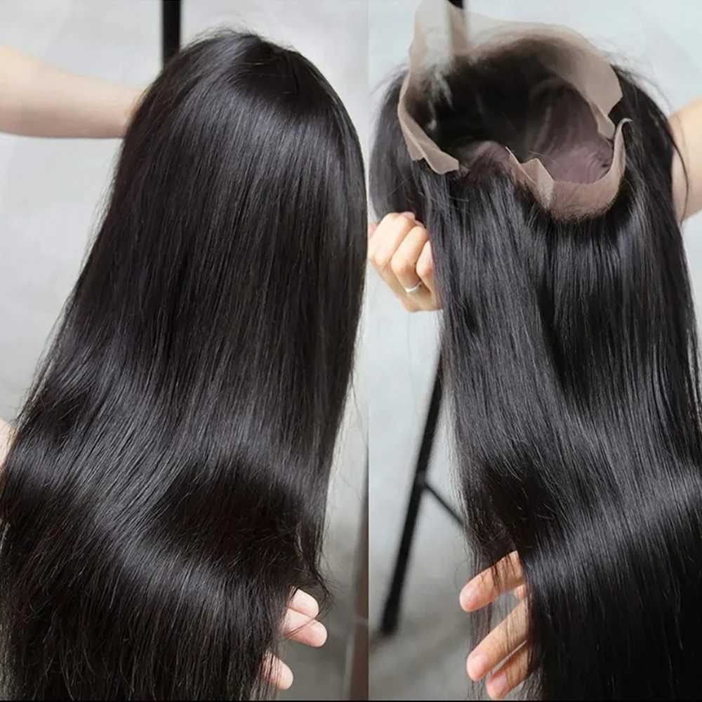 360 Full HD Lace Frontal Wig Straight Lace Front Wig Peruvian Human Hair Wigs For Black Women 13x4 13x6 Transparent Lace WigsXJ241008