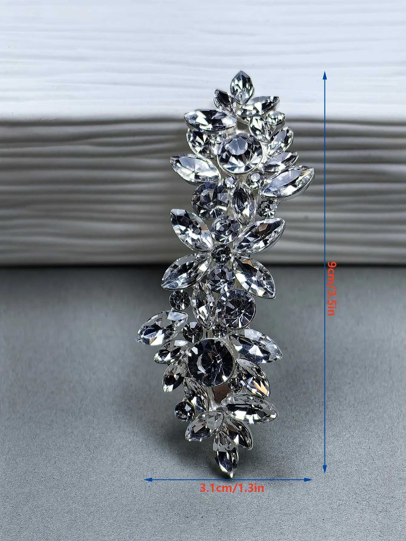 Diamond Hair Clip Flower Hair Barrel Crystal Pearl French Hair Clip Valentines Day Wedding Ball Accessories W241007
