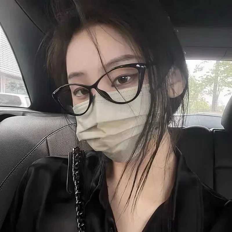 Cat Eye Glasses Women Eyeglasses For Nearsightedness Anti Blue Light Myopia Unique Triangle Frame -0-4.0X241008