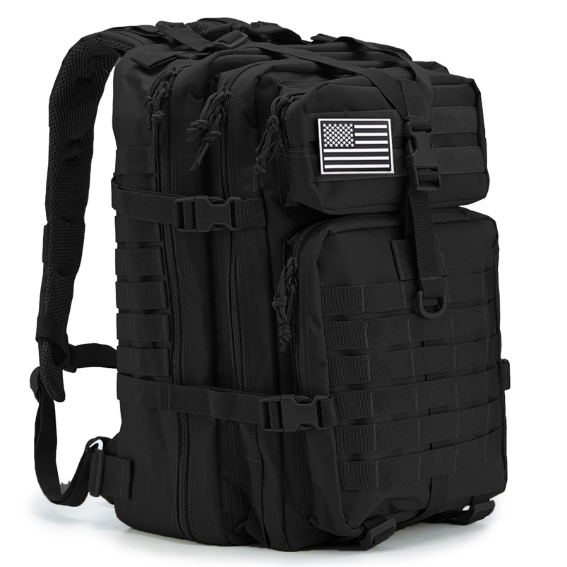 QT QY 30/50L tactical backpack mens travel bag survival outdoor 3P attack bag EDC Molle bag hiking hunting bag 241008