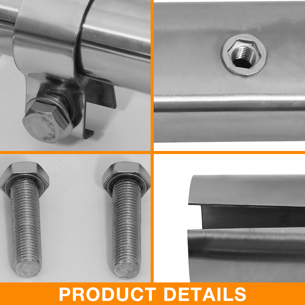 Semi-Truck Quarter Fender Protection System with Triangular Stainless Steel Mounting Brackets - Set of Two