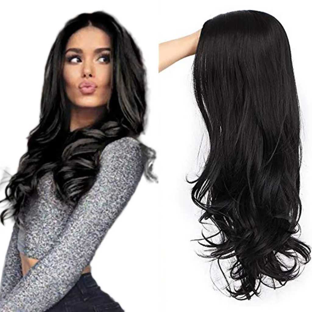 Outdoor Womens Natural Body Wave Hair Synthetic High Density Heat Resistant WigXJ241008