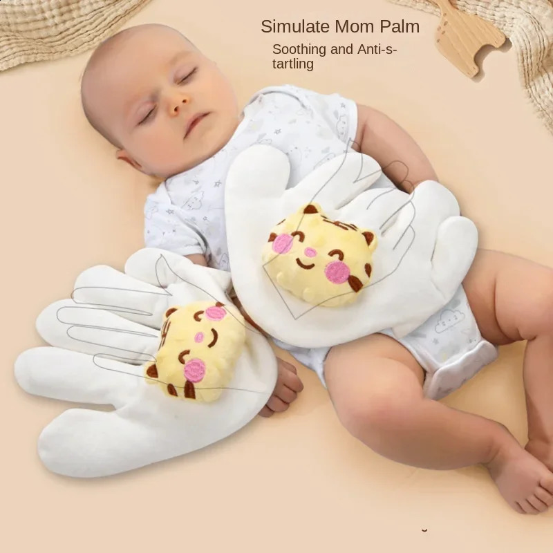 Baby Soothing Palm Squeeze Rice Bag Baby Anti Jumping Soothing Big Palm Sleep born Pillow Hands 240921