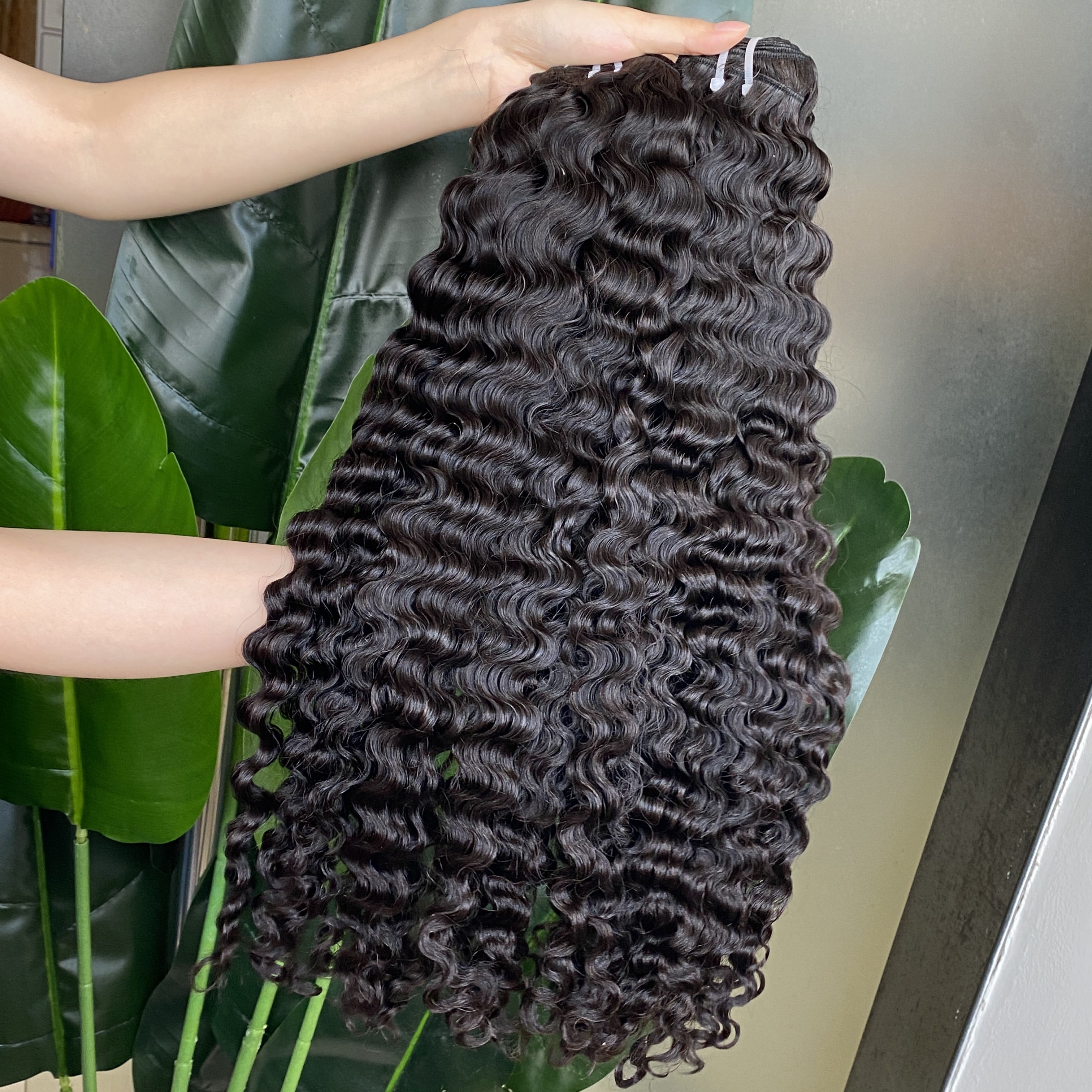 Burmese Curly Bundle Weave 1Pcs 100g 8-34 Inches Natural Color Top Quality Brazilian Peruvian Indian 100% Raw Virgin Human Hair