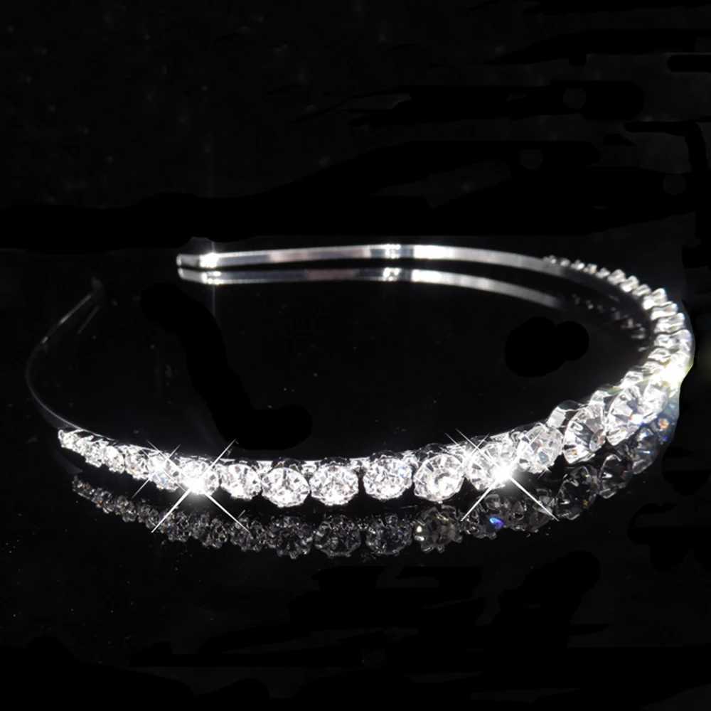 AINAMEISI Fashion Bridal Hair Accessories Womens Hair Pearl Crystal Water Diamond Wedding Crown Headwear Wedding Hair Jewelry W241007