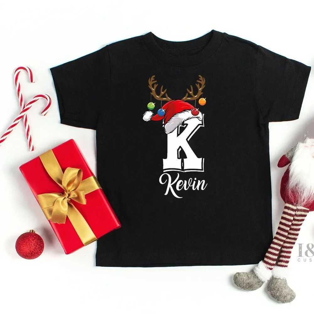 Personalized Christmas family matching clothing for the first time with Name Mom Dad Daughter son T-shirt baby bodysuit Christmas girl boy set W241008