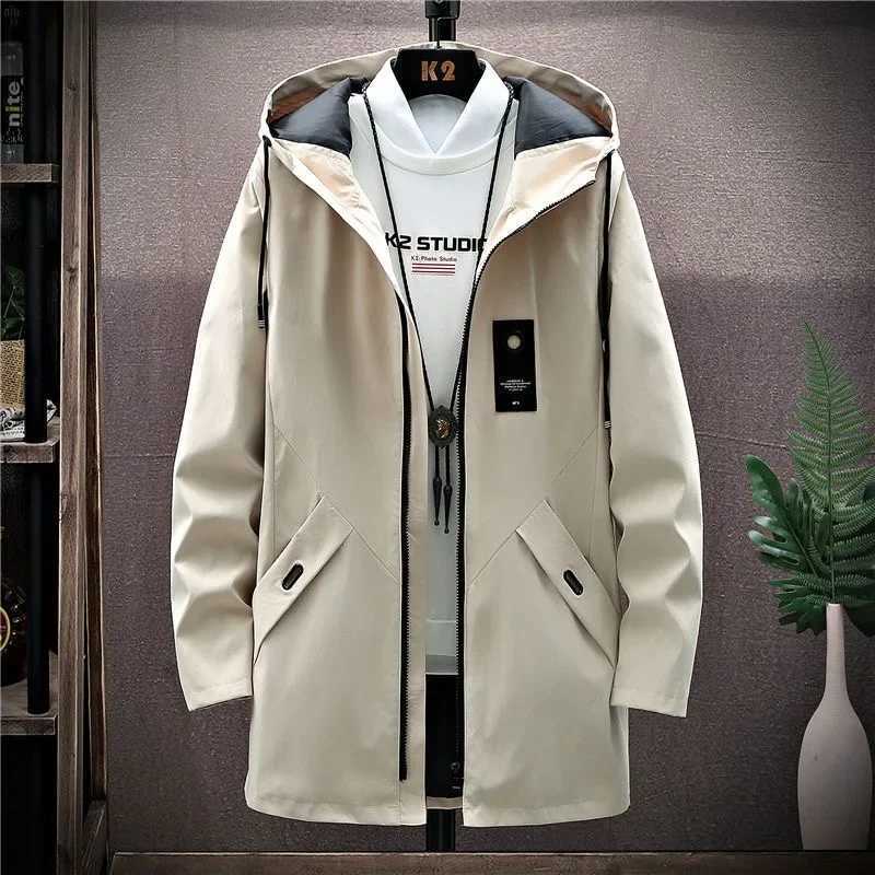 2023 Spring/Summer New Mens Classic Fashion in Long Wind Block Mens Casual Loose Large Premium Coat M-5XL W241007