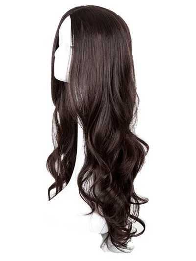 Long Curly Wig Fei-Show Synthetic Heat Resistant Middle Part Line Carnival Hair Costume Cos-play Halloween Party Salon HairpieceXJ241008