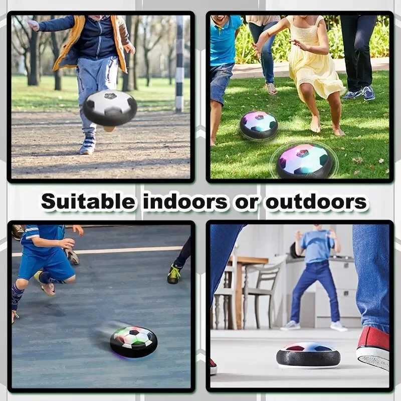 Air Cushion Football Air Cushion Floating foam Football D Flash Indoor Outdoor Sports Interactive Training Toy Birthday GiftW241008