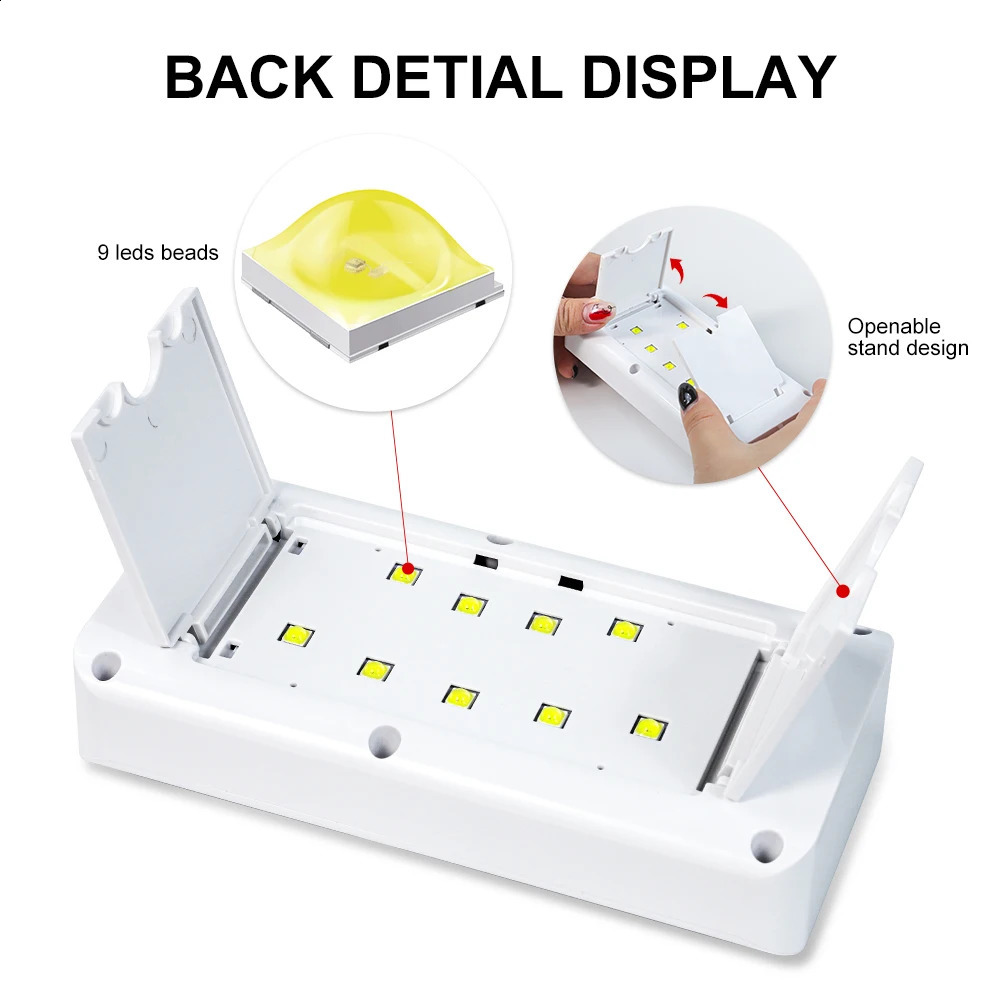 45000RPM Nail Drill Machine 2-in-1 Portable Nail Drill and Dryer Electric Professional Nail Lathe with UV LED Lamp Manicure Care 240927