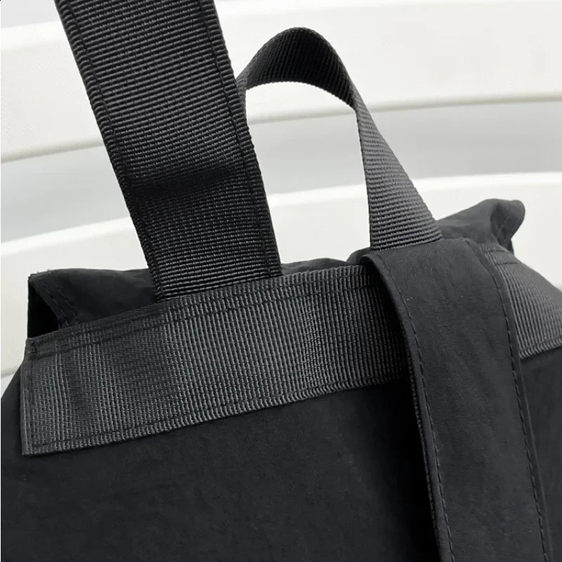 Large capacity nylon selling backpack soft handle solid casual Arcuate shoulder strap college style bag 241008