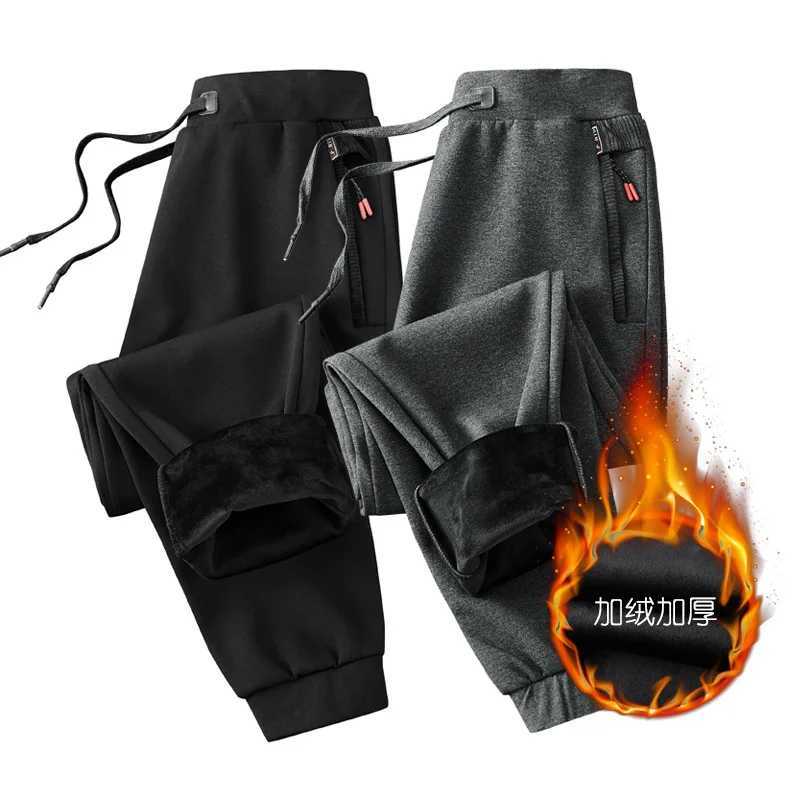 Winter Thicken Fleece Thermal Men Sport Pant Loose Sweatpant Jogger Running Training Casual Workout Trouser Sportswear Plus SizeX241008
