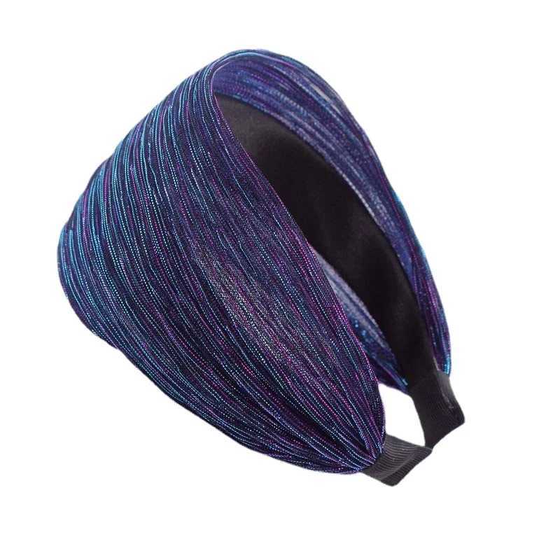 Wide womens headband simple chiffon yarn headband womens adult hair accessories W241007