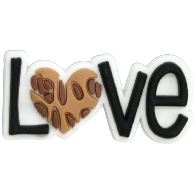 New Leopard print shoe flower DIY shoe accessories pvc soft hole shoe charms decoration buckle for clog bracelet wristband gift