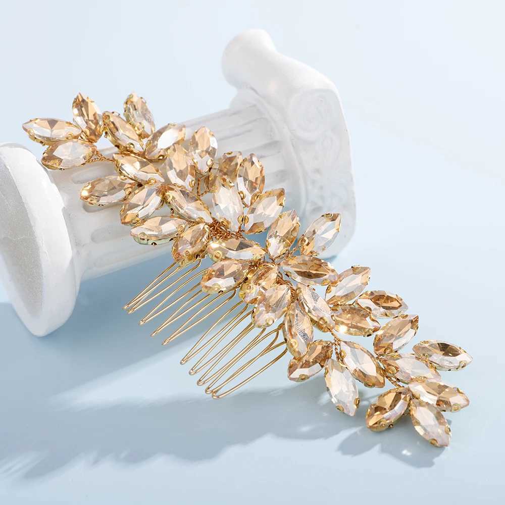 Fashionable rhinestone bridal headpiece 9-color wedding hair accessories womens handmade headpiece party headpiece W241007