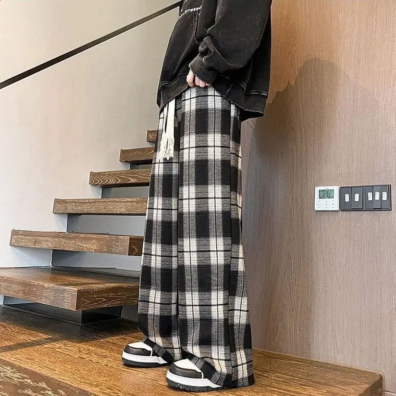Mens 6XL summer oversized leg pocket pants casual Y2K plain pants Trouser Harajuku street wear sports pants Japan 240930